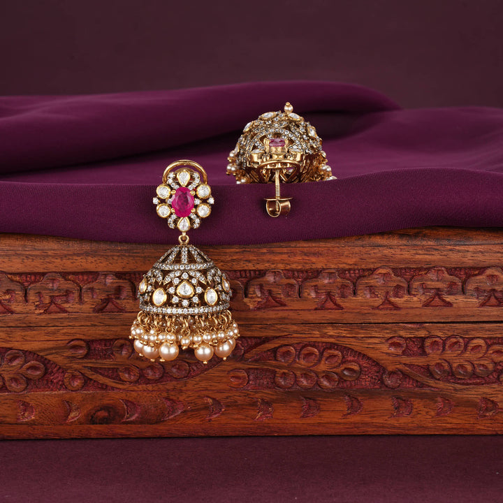 Henisha Moissanite Jhumkas