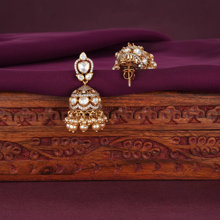 Charm Moissanite Jhumkas