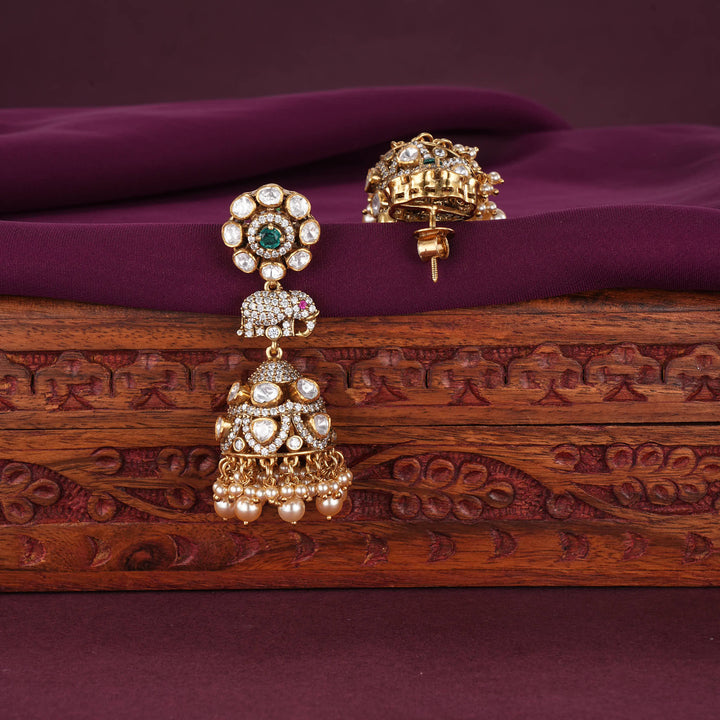 Gorgeous Moissanite Jhumkas