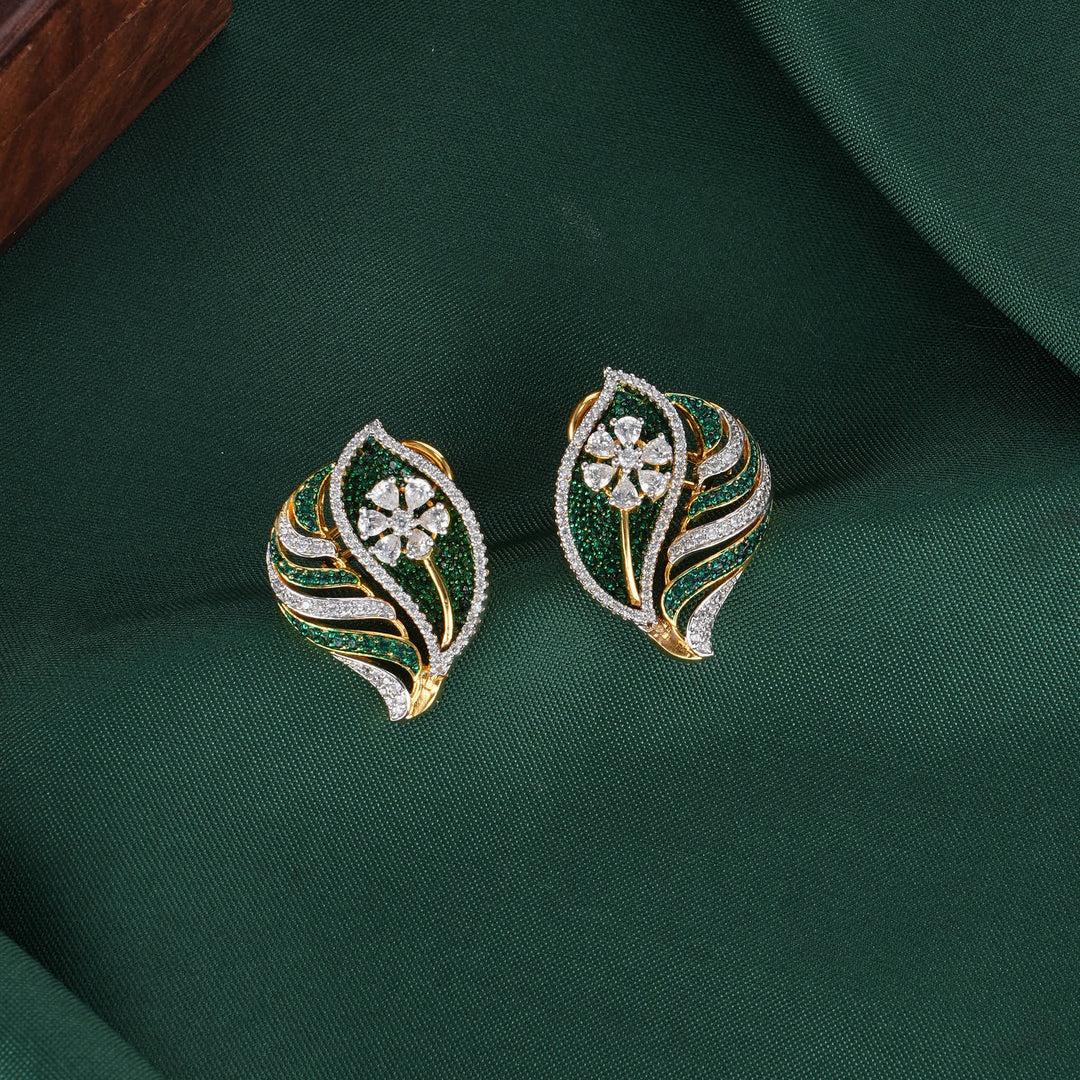 Athiraka Diamond Design Studs