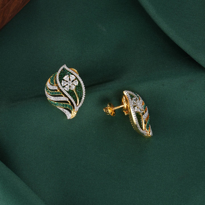Athiraka Diamond Design Studs