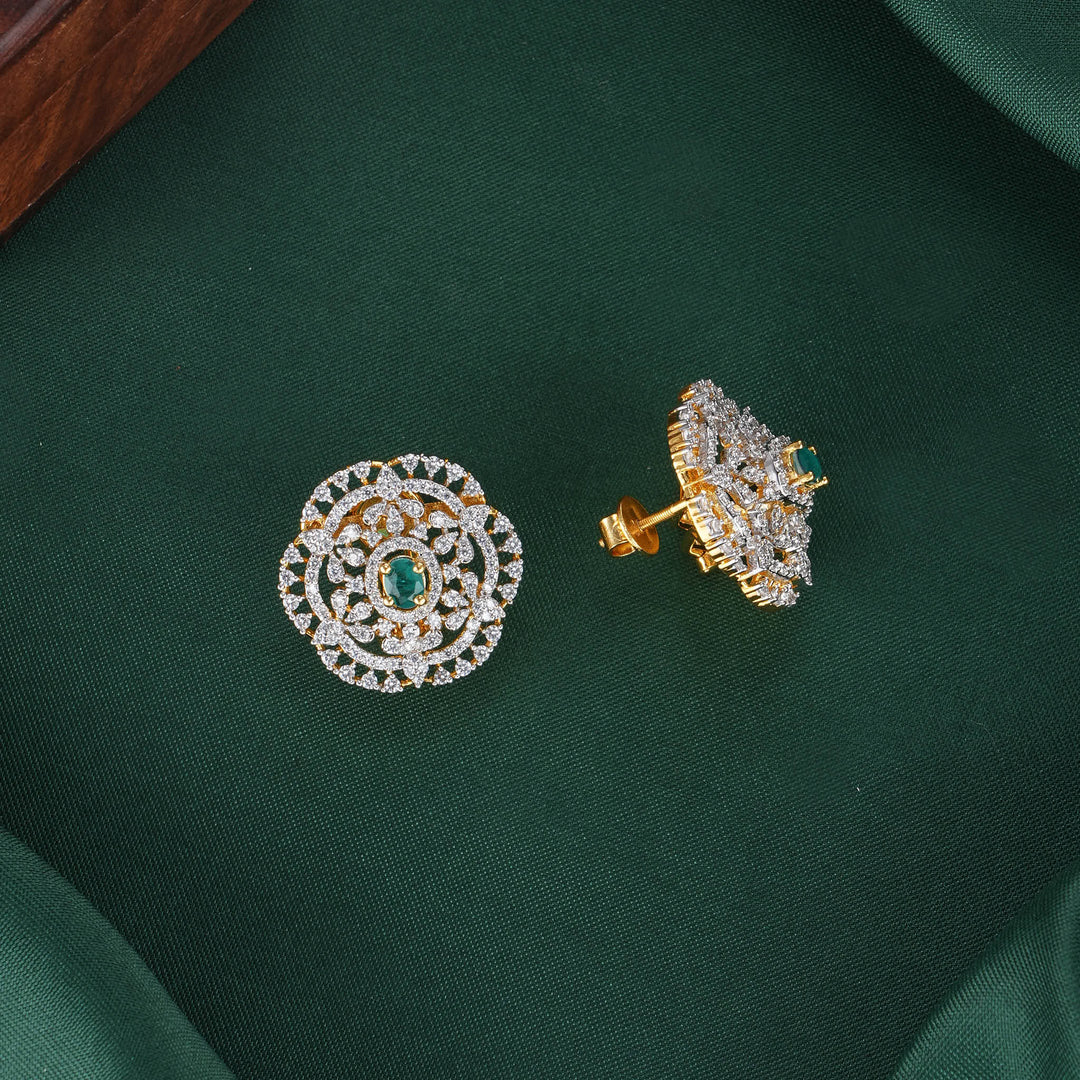 Hiralini Diamond Design Studs