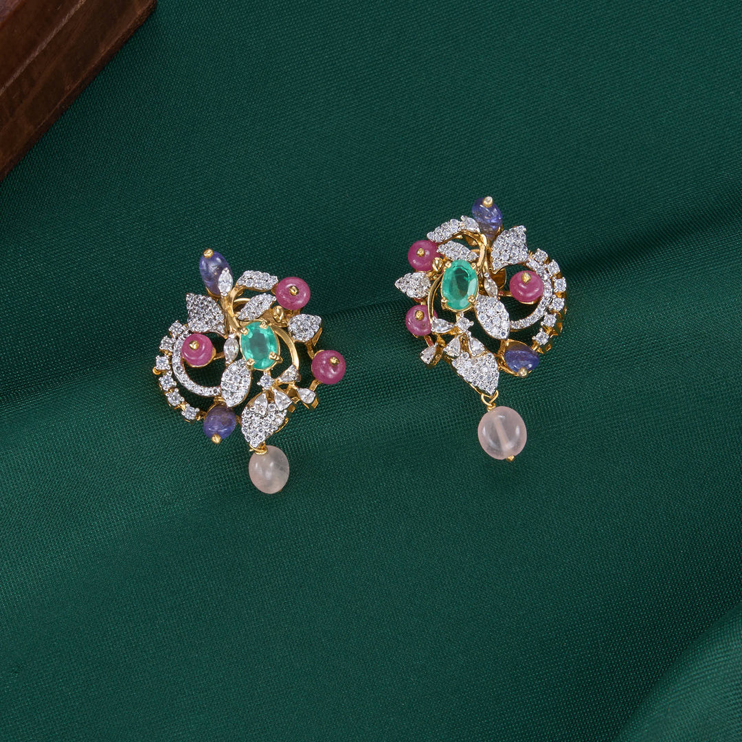 Tharisha Diamond Design Studs