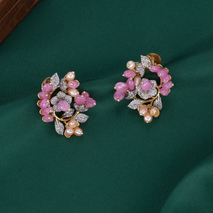 Cute Floral Design Studs