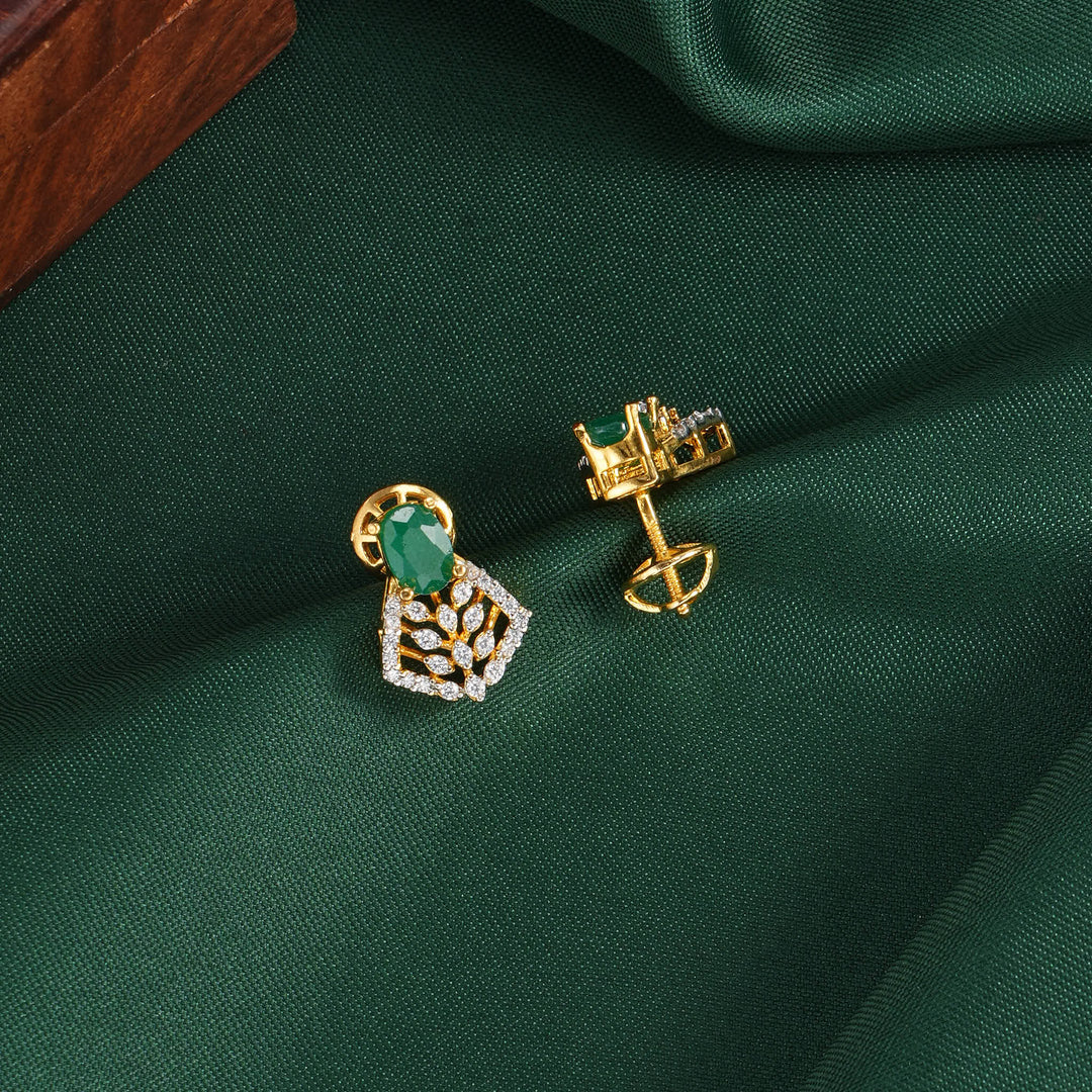 Aarini Diamond Design Studs