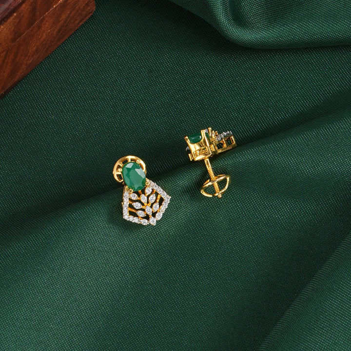 Aarini Diamond Design Studs