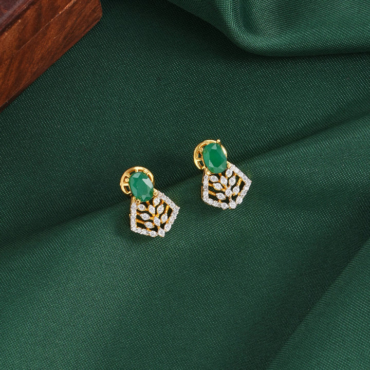 Aarini Diamond Design Studs