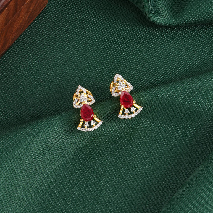 Zairna Diamond Design Studs