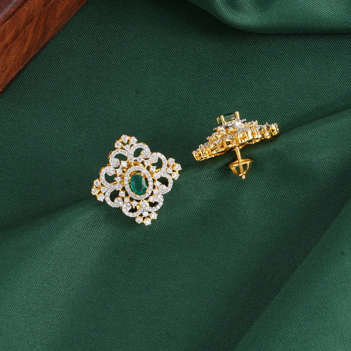 Aahana Diamond Design Studs