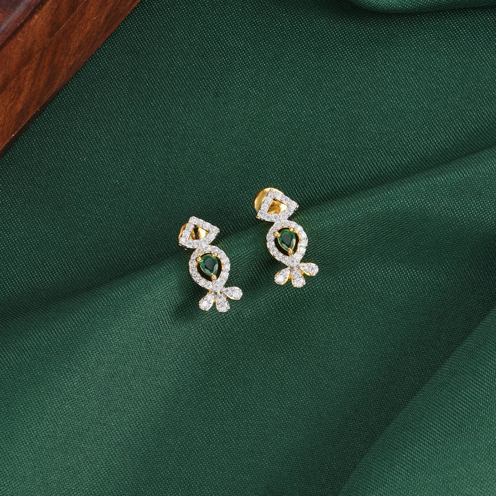 Cute Diamond Design Studs