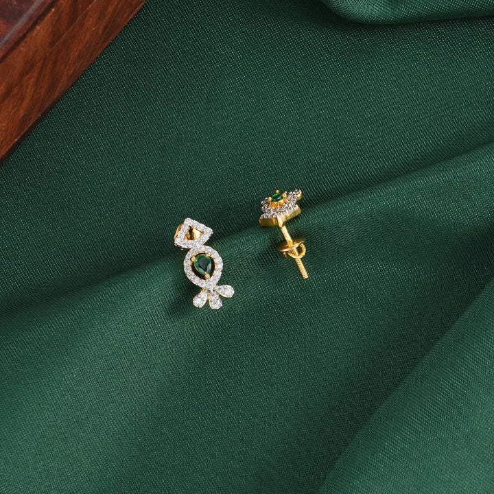 Cute Diamond Design Studs