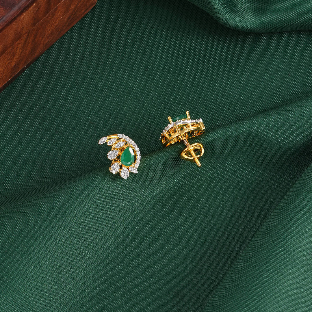 Raisha Diamond Design Studs