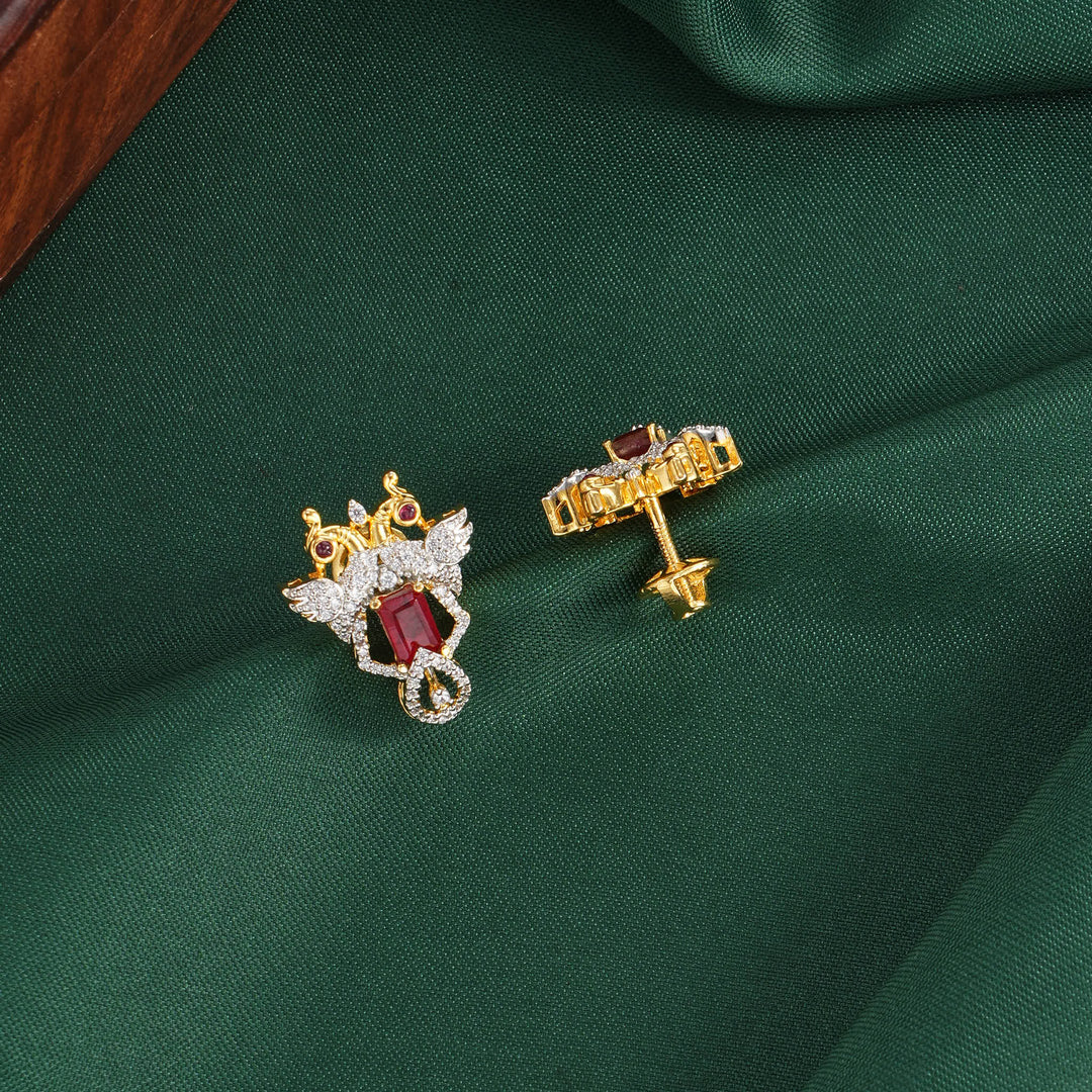Anvisha Diamond Design Studs