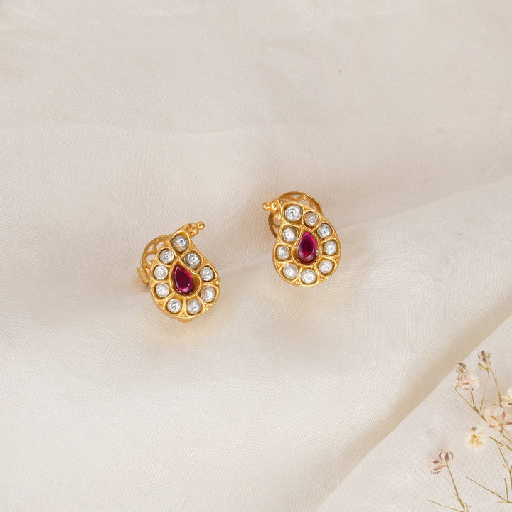 Mango Design Kundan Studs
