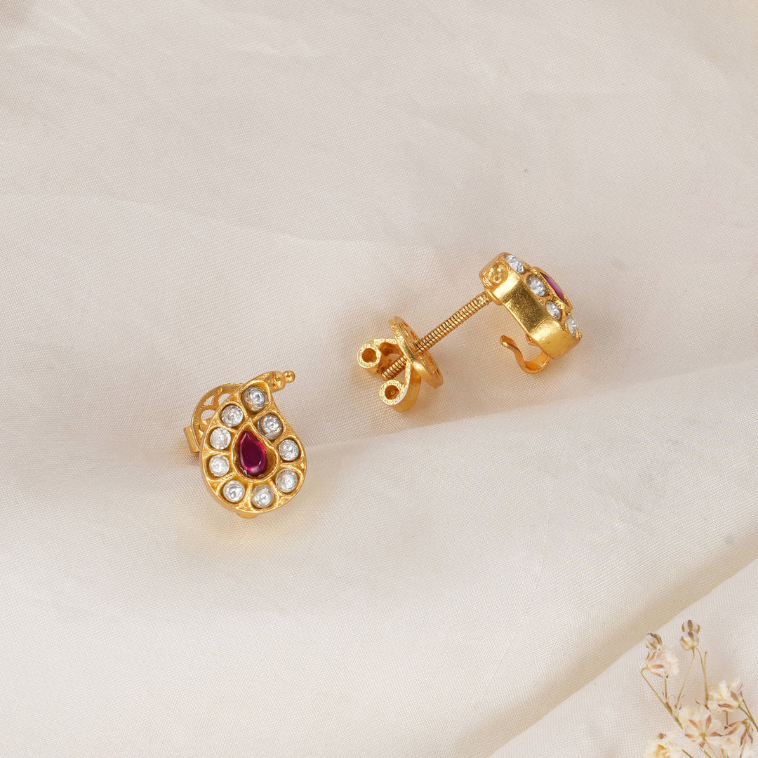 Mango Design Kundan Studs