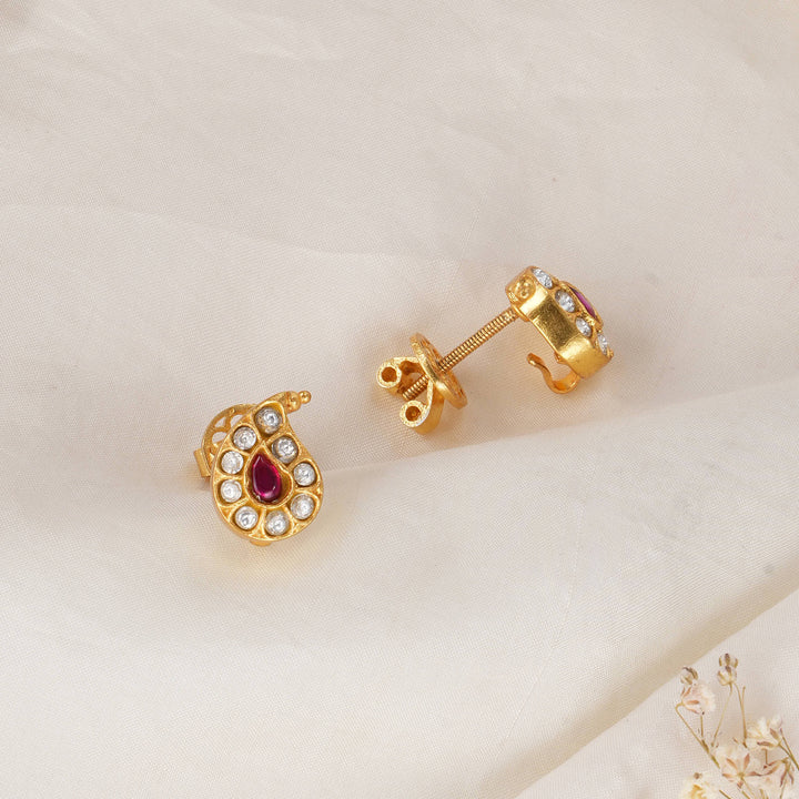 Mango Design Kundan Studs