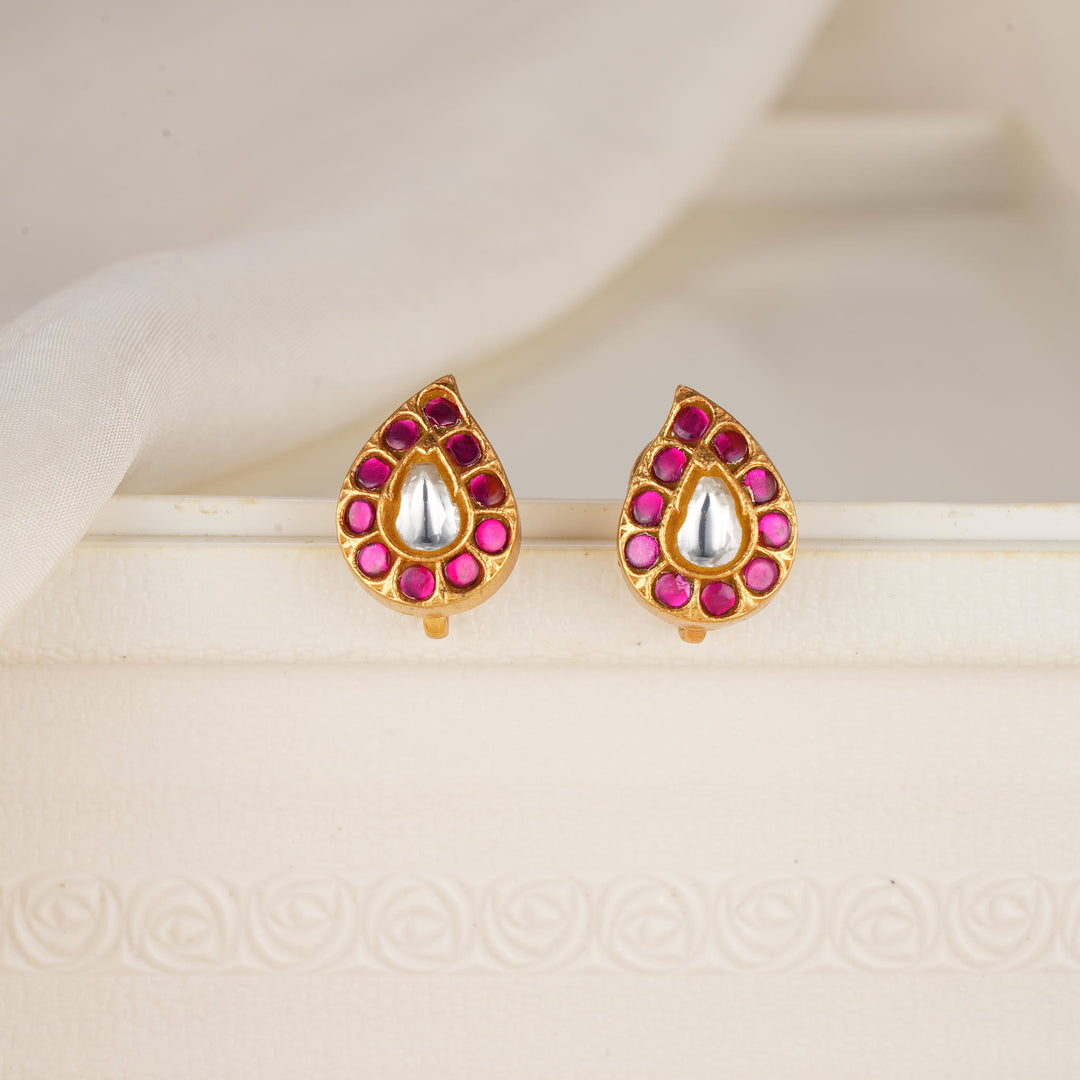 Mango Design Kundan Studs