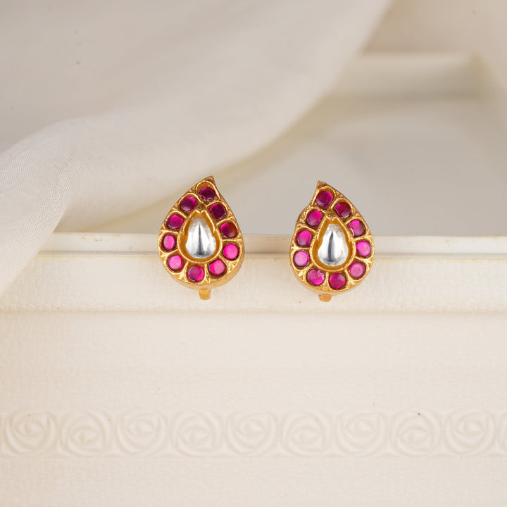 Mango Design Kundan Studs