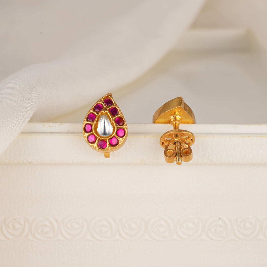 Mango Design Kundan Studs