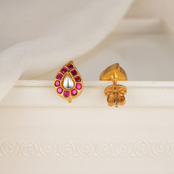 Mango Design Kundan Studs