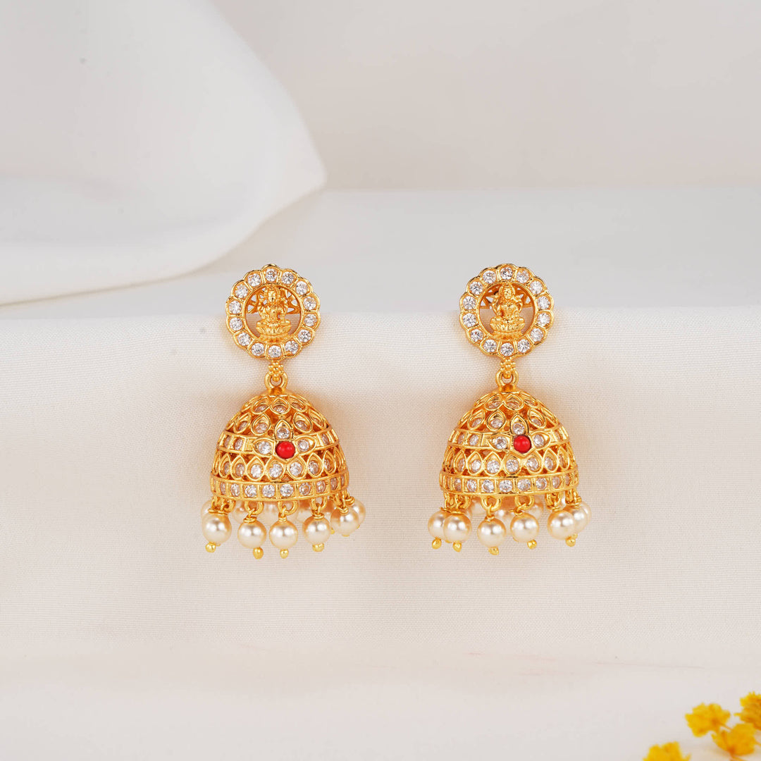 Divine Look Stone Jhumkas