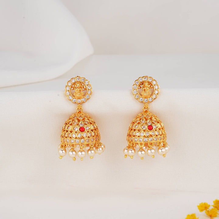 Divine Look Stone Jhumkas