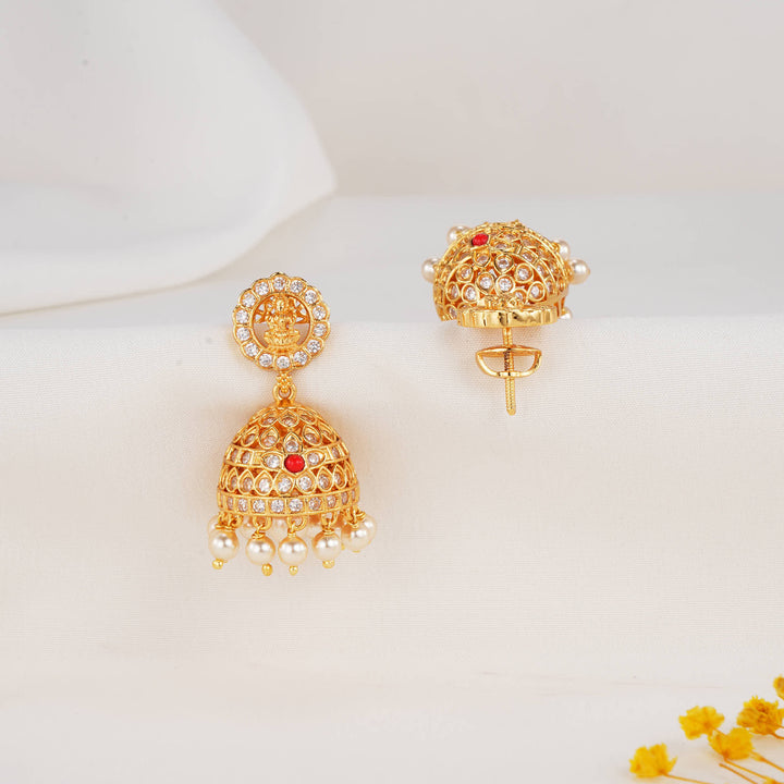 Divine Look Stone Jhumkas