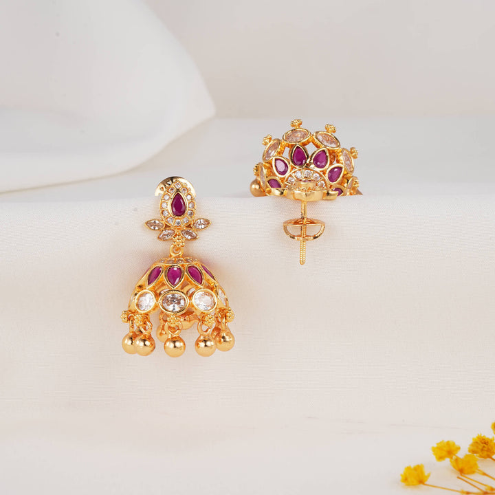 Dhanvitha Stone Jhumkas