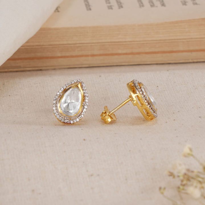 White Charming Moissanite Studs