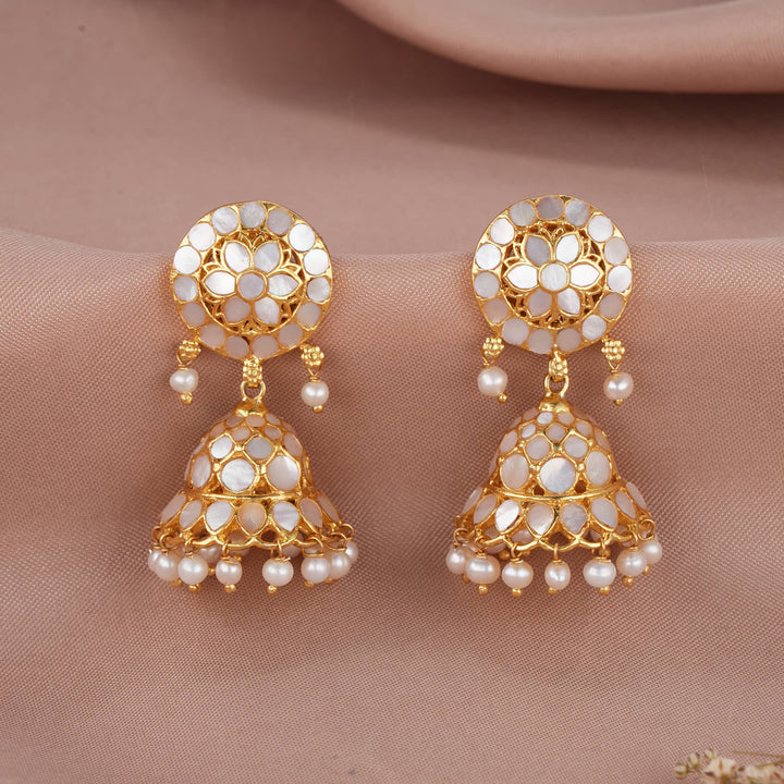 Brisha Kundan Jhumkas