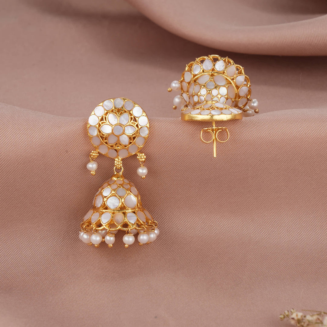 Brisha Kundan Jhumkas