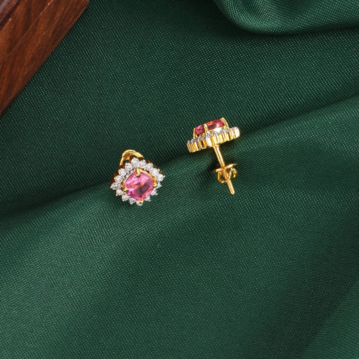 Prithika Diamond Design Studs