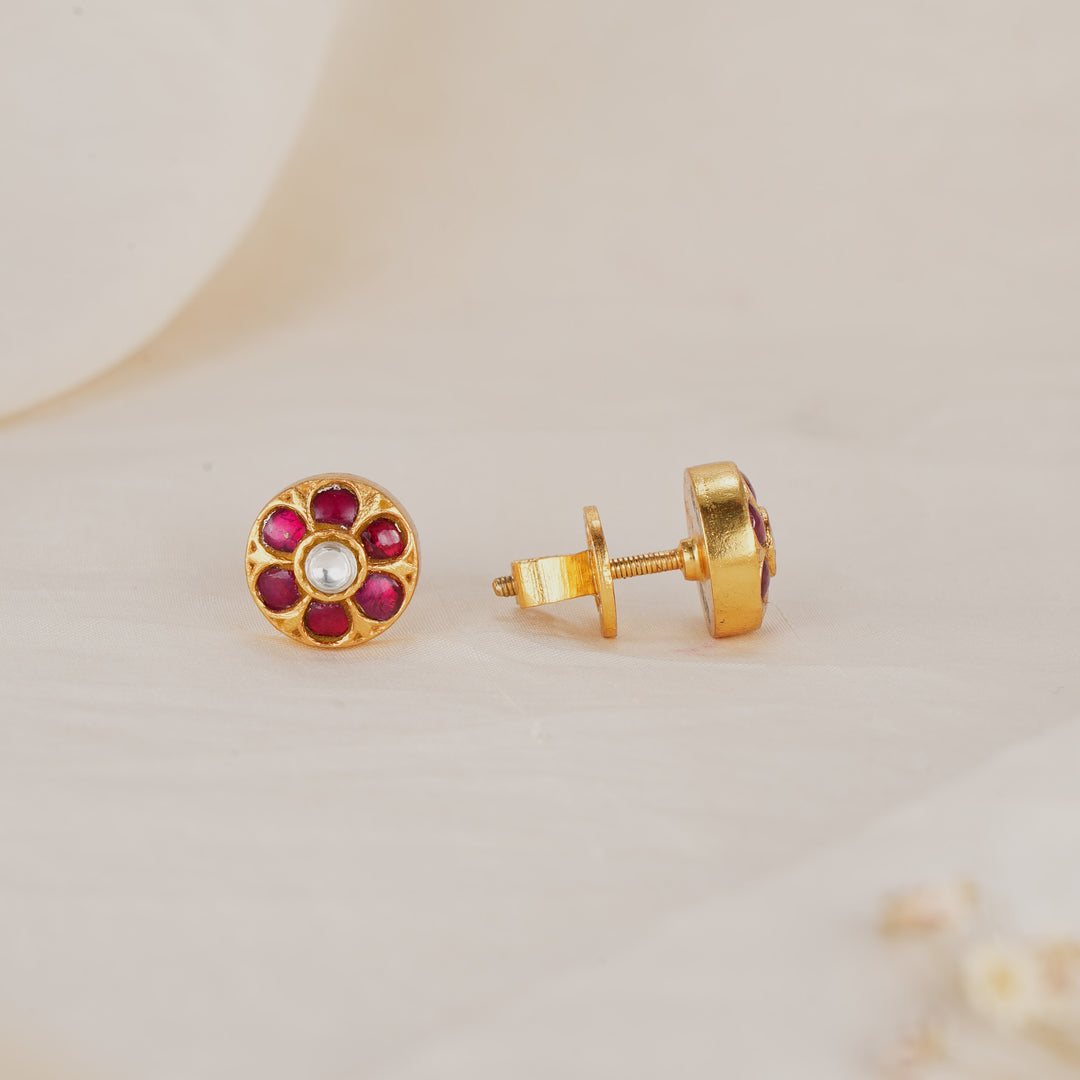 Little Cute Kundan Studs