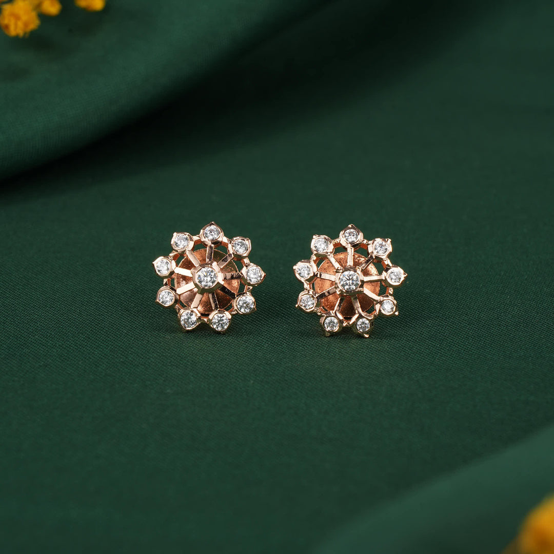 Vikasha Diamond Design Stud