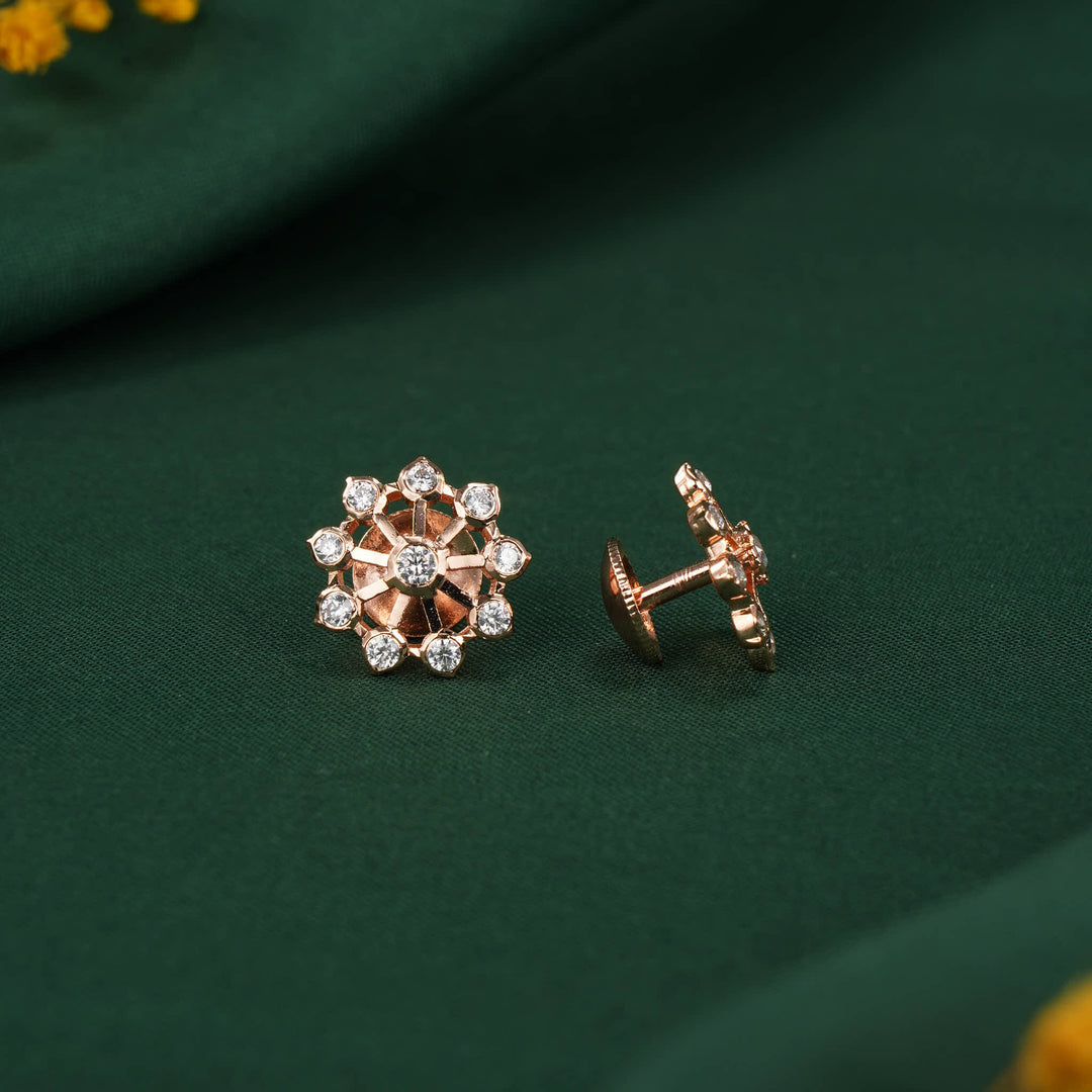 Vikasha Diamond Design Stud