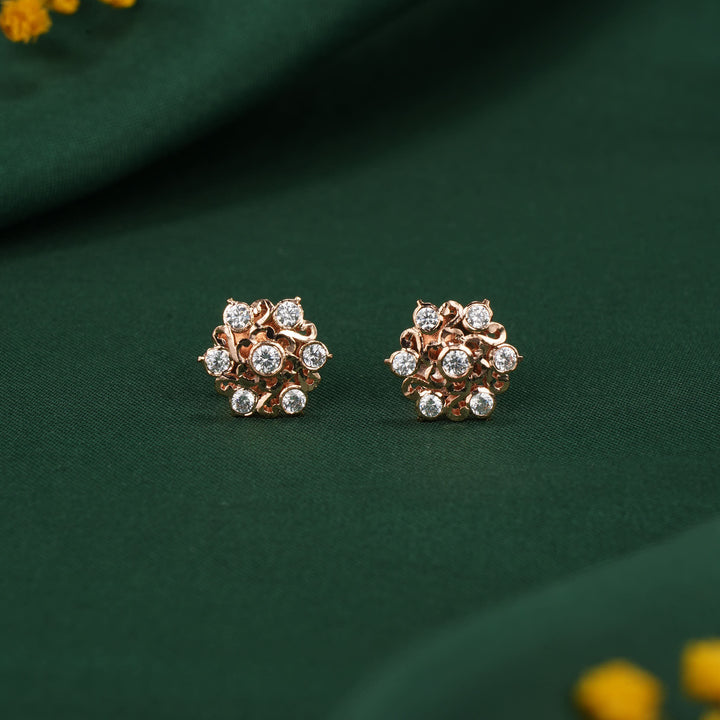 Beautiful Diamond Design Stud