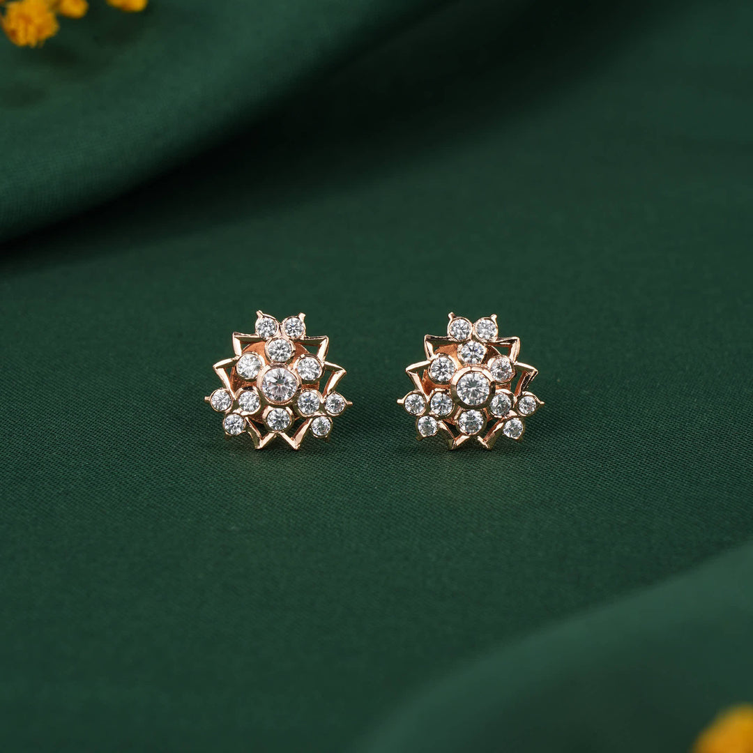 Cute Diamond Design Stud