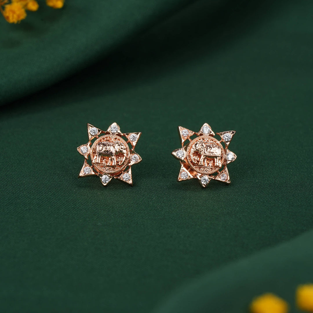 Vithasha Diamond Design Stud