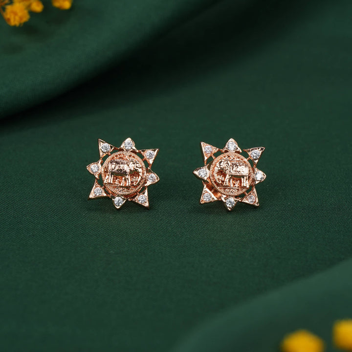 Vithasha Diamond Design Stud