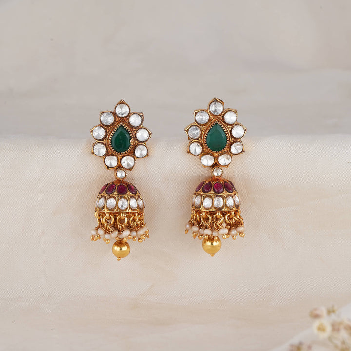 Virshali Kundan Jhumkas