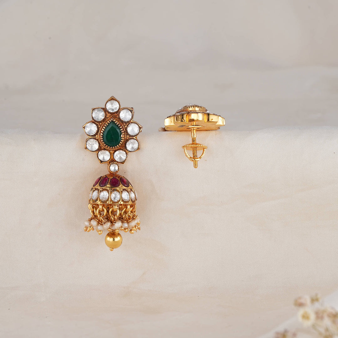 Virshali Kundan Jhumkas