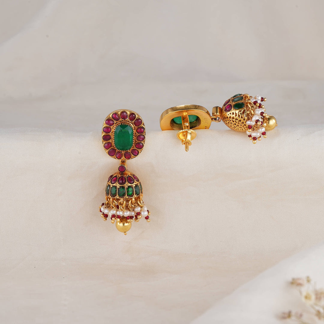 Charm Kundan Jhumkas