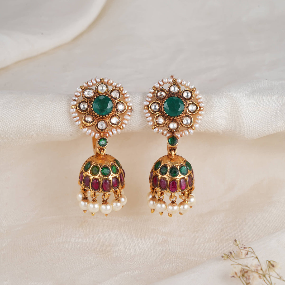 Ethirikaa Kundan Jhumkas