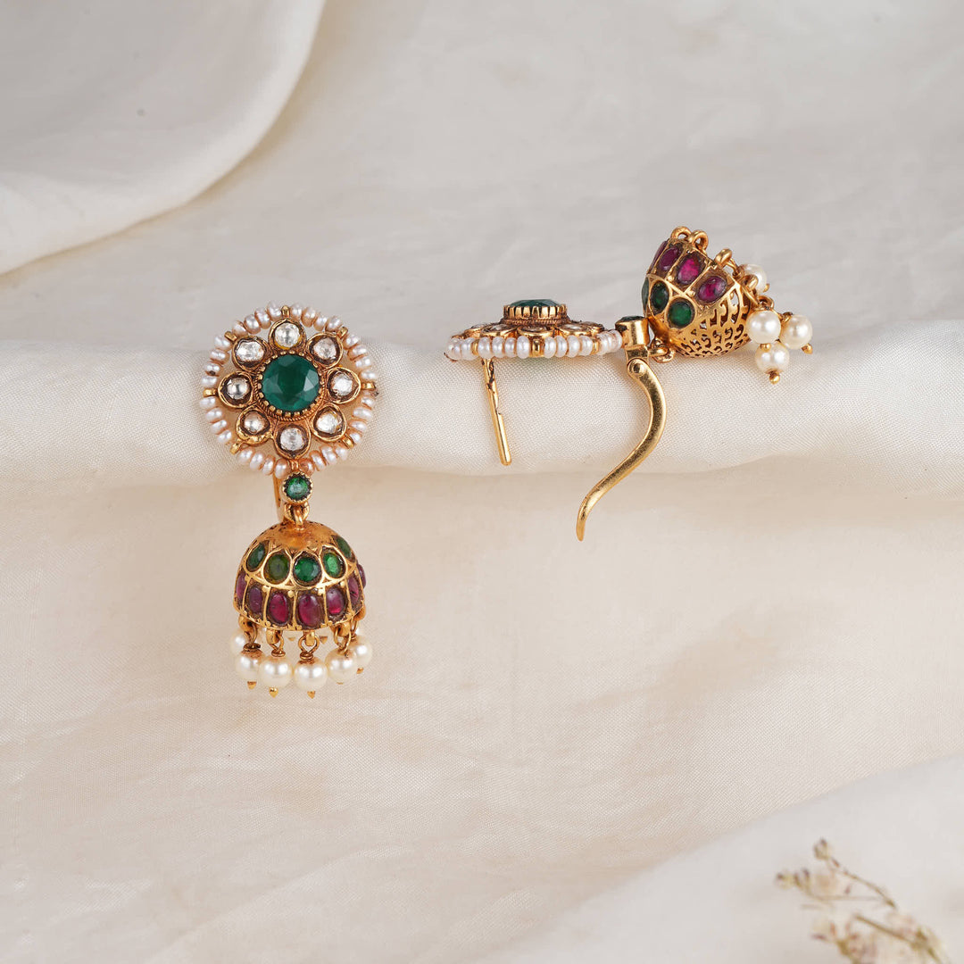 Ethirikaa Kundan Jhumkas
