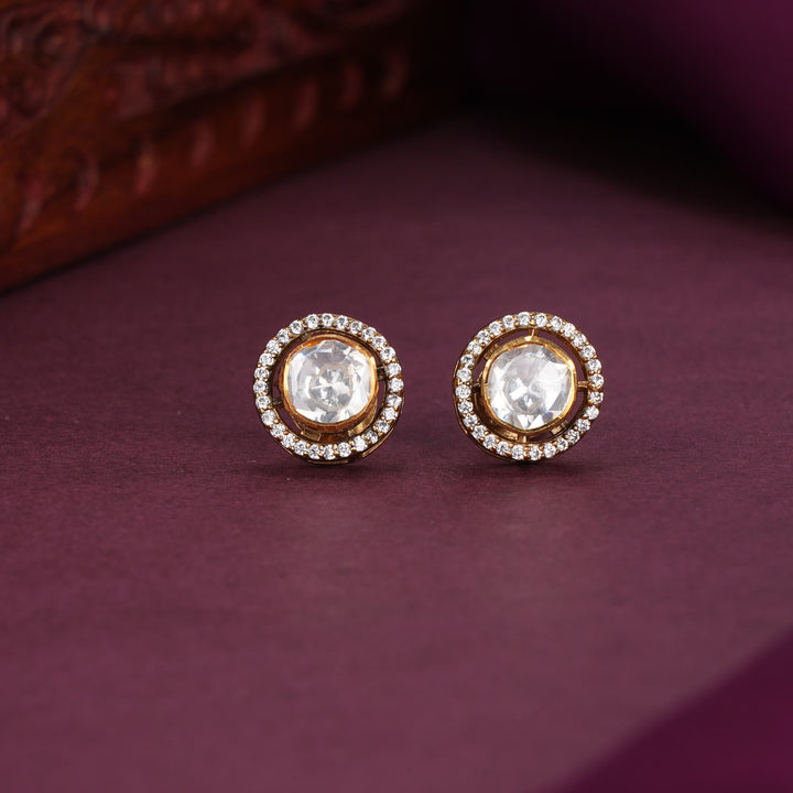 Round Moissanite Studs
