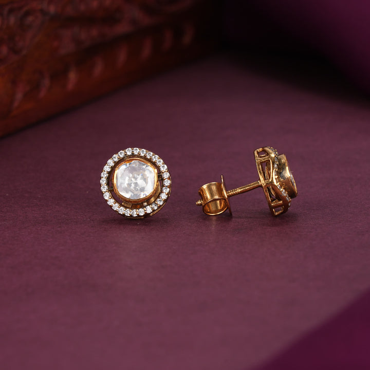 Round Moissanite Studs