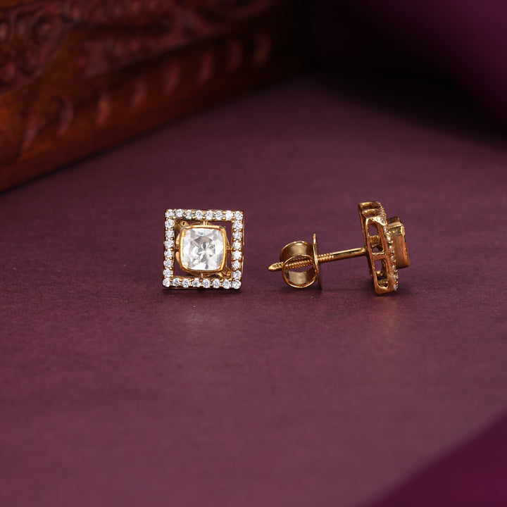 Dhinksha Moissanite Studs