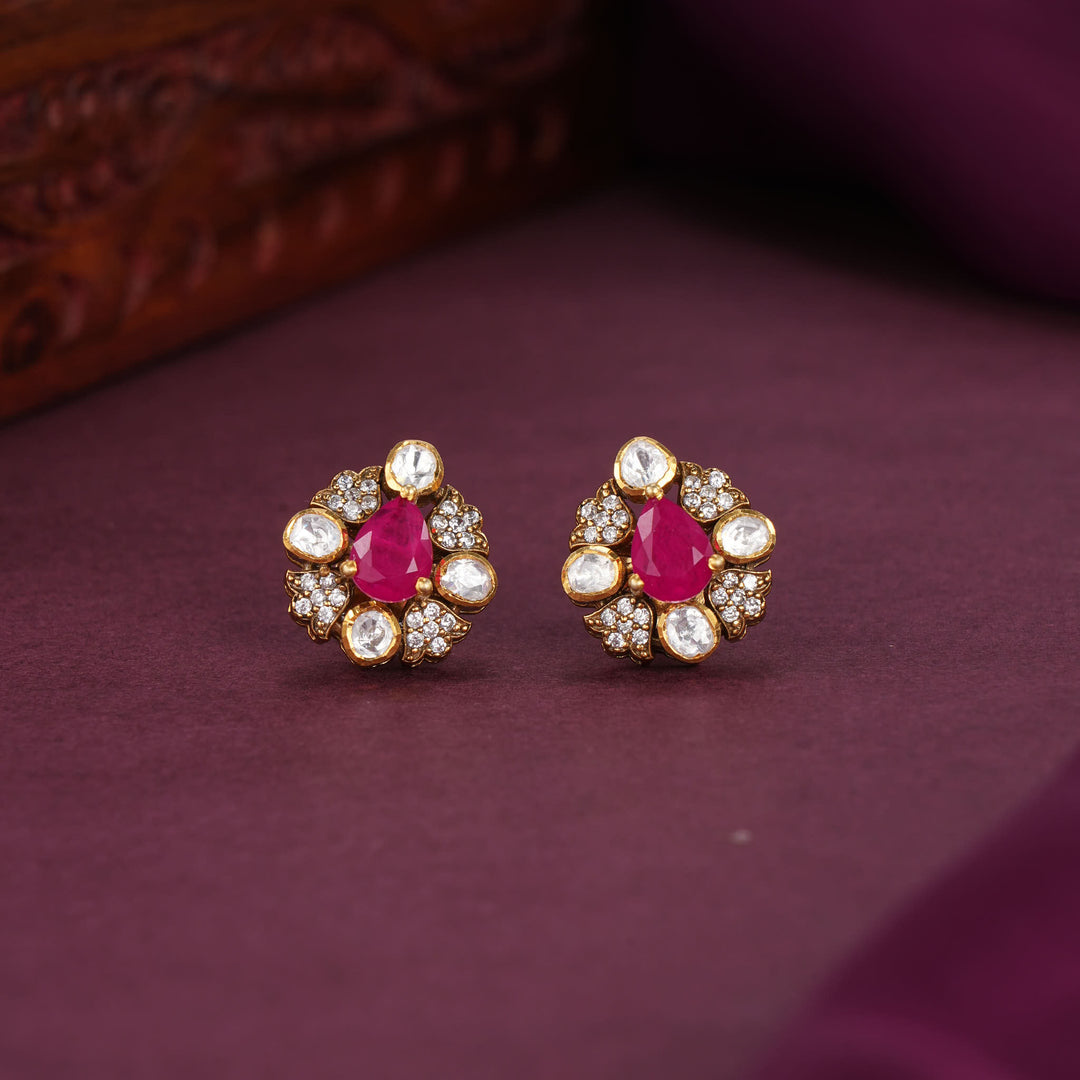 Anisha Moissanite Studs