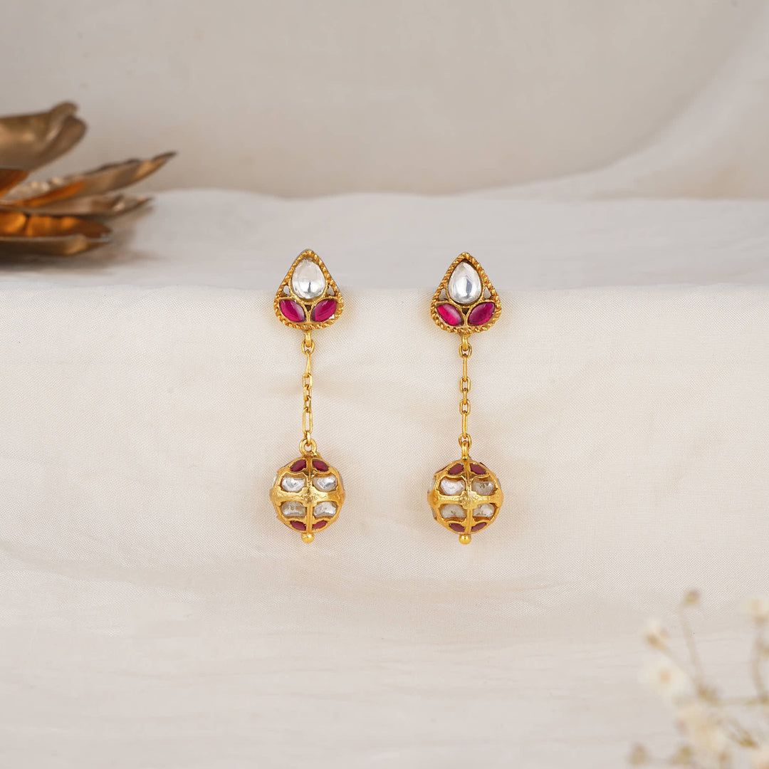 Arisha Kundan Drops