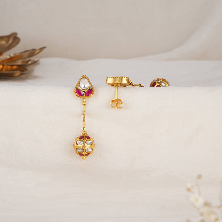 Arisha Kundan Drops